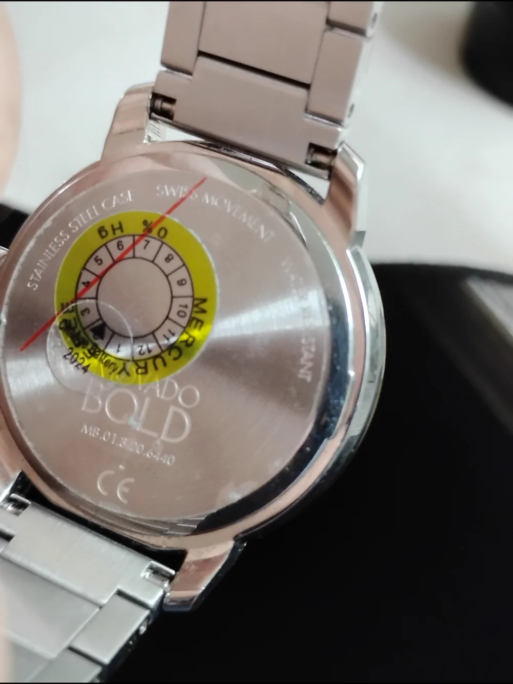 Movado Two-Tone Silver and Gold Accent Bracelet Watch